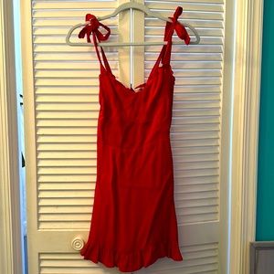 Reformation Naira red dress